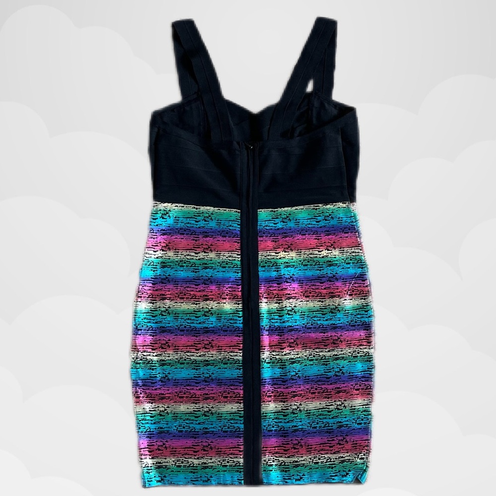Metallic Rainbow Bodycon Mini Dress - Picture 4 of 7